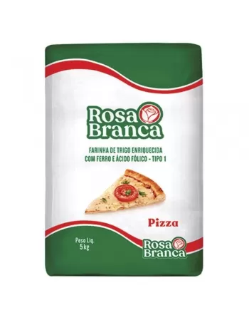 Farinha De Trigo P/Pizza Rosa Branca Fd5X5Kg