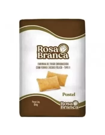 Farinha De Trigo P/Pastel Rosa Branca Fd5X5Kg