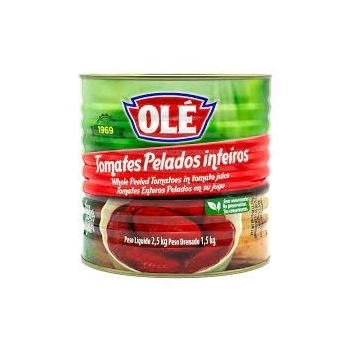 TOMATE PELADO INTEIRO OLE CX6X2,5KG/LT