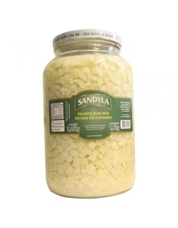 PALMITO PICADO [PUPUNHA] VIDRO SANDYLA CX6X1,8KG