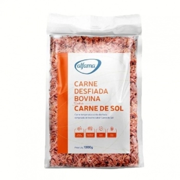 CARNE DE SOL DESFIADA ALFAMA 1KG(CX 6 PC)