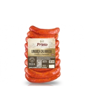 Linguica Calabresa Curva Prieto Ouro CX 2X5Kg