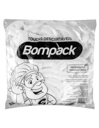 TOUCA DESCARTAVEL BOMPACK (TNT) C/100PCT