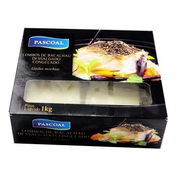 LOMBO DE BACALHAU DESSALGADO CONG PASCHOAL CX4KG/PCT500GR