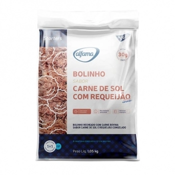 BOLINHO DE CARNE DE SOL CONG ALFAMA CX3XPCT 1,01KG