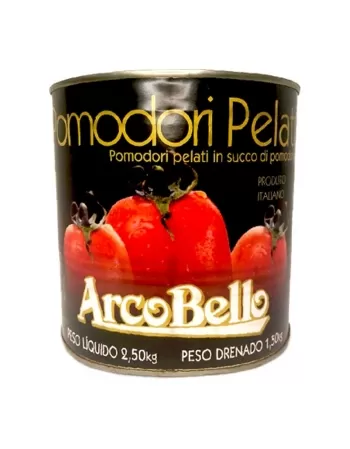 TOMATE PELADO LATA ARCOBELLO CX6X2,55KG