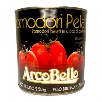 Tomate Pelado Lata Arcobello Cx6X2,55Kg