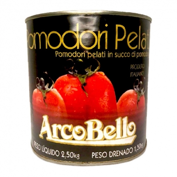 TOMATE PELADO LATA ARCOBELLO CX6X2,55KG