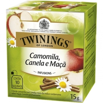 CHA CAMOMILA/CANELA E MAÇA TWINING CX12X15GR