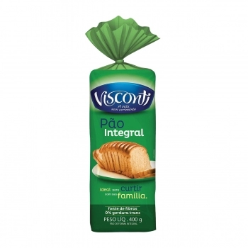 PÃO DE FORMA INTEGRAL VISCONTI CX10X390GR