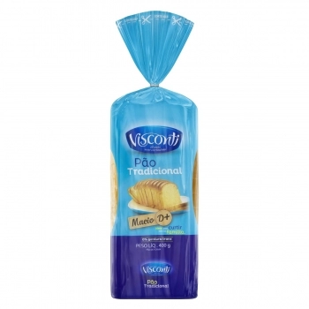PÃO DE FORMA TRADICIONAL VISCONTI CX10X390GR