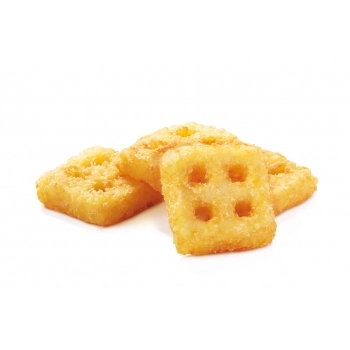 FARM FRITES MINI POTATO WAFFLES-ONION CX10X1,1KG
