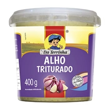 ALHO FRITO TRITURADO DA TERRINHA CX12XPOTE400GR