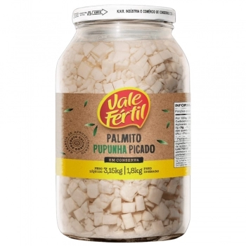 PALMITO PICADO [PUPUNHA] VIDRO VALE FERTIL CX6X1,8KG