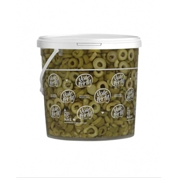 AZEITONA VERDE FATIADA VALE FERTIL BD 3.2KG PB/1,8KG DRENADO