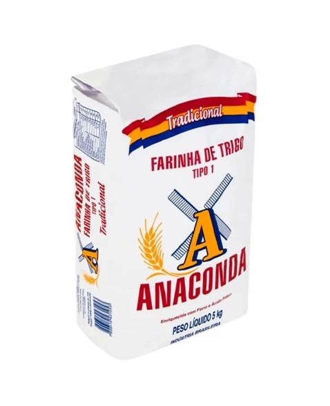 FARINHA DE TRIGO TRADICIONAL ANACONDA FD5X5KG