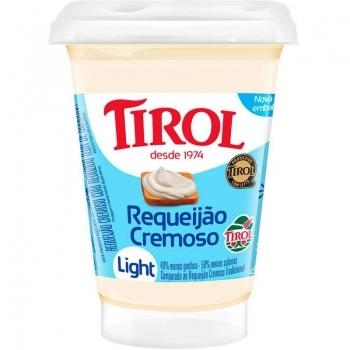 REQUEIJAO COPO LIGHT TIROL CX24X180GR