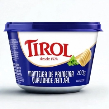 MANTEIGA SEM SAL TIROL CX24X200GR