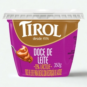 DOCE DE LEITE ZERO LACTOSE TIROL CX24X350GR