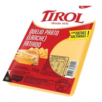 QUEIJO PRATO FATIADO TIROL CX28XPCT150GR