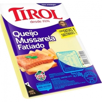 MUSSARELA FATIADA TIROL CX28XPCT150GR