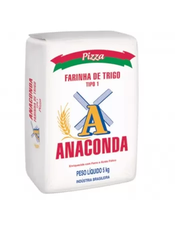 Farinha De Trigo P/Pizza Anaconda Fd5X5Kg