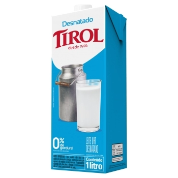 LEITE DESNATADO TIROL C/TAMPA CX12X1LITRO