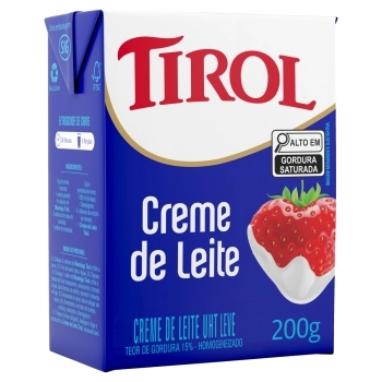 CREME DE LEITE TIROL CX12X1,010KG