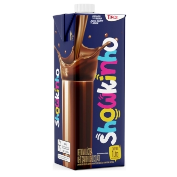 BEBIDA LACTEA UHT SABOR CHOCOLATE SHOWKINHO TIROL CX12X1LITRO