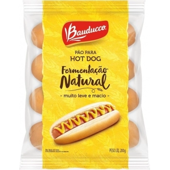 PÃO DE HOT DOG BAUDUCCO CX9X200GR