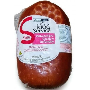 PEITO DE PERU DEFUMADO SADIA FOOD SERVICE CX2XPEÇA+/-2,7KG
