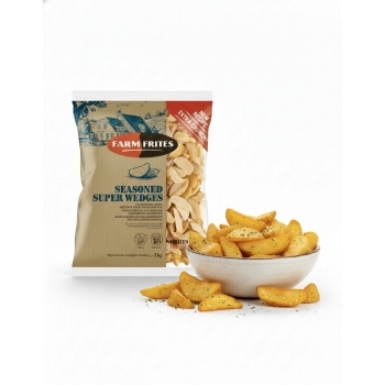 BATATA 337 WEDGES RUSTICA FARM FRITES CX5X2,5KG