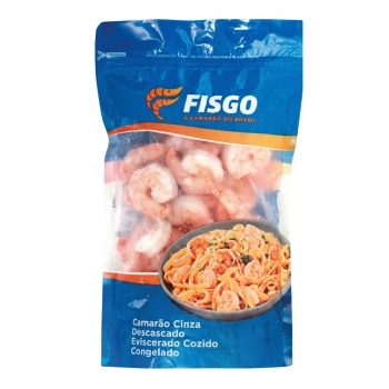 CAMARÃO CINZA DESCACADO COZIDO CONG CX10KG/PCT1KG