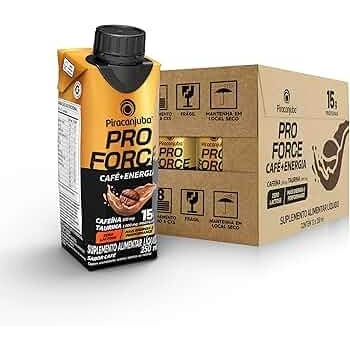 SUPLEMENTO LIQUIDO PROFORCE CAFE+ ENERGIA 15GR PIRACANJUBA CX12X250ML