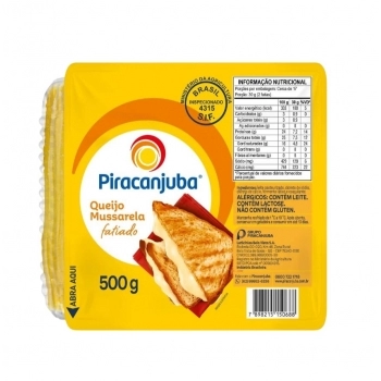 MUSSARELA [FAT] PIRACANJUBA CX24/PCT500GR