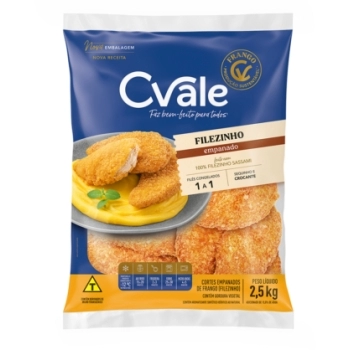 FILEZINHOS DE FRANGO EMPANADO CONG CVALE CX4X2,5KG