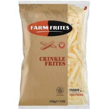 FARM FRITES FRIES CRINCKLE CX5X2,5KG