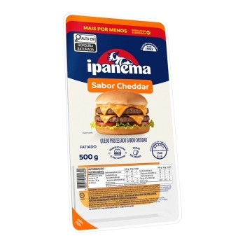 CHEDDAR FATIADO IPANEMA CX 15X PCT 500R