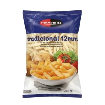 BATATA 121 TRADICIONAL 12MM FARM FRITES CX6X2KG
