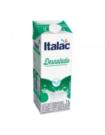 Leite Desnatado Italac CX 12X1Litro