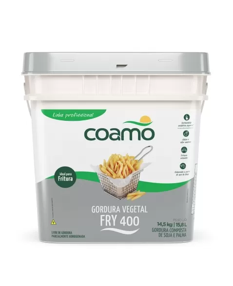 GORDURA VEGETAL FRY 400 COAMO BD14,50KG