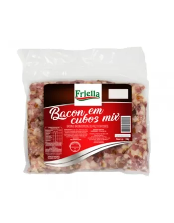 Bacon Cubetado Friella CX 10X1Kg