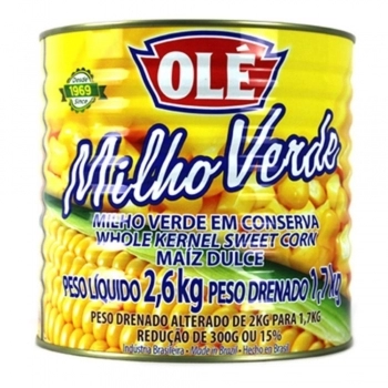 Milho Verde Lata Ole Cx6X1,7Kg