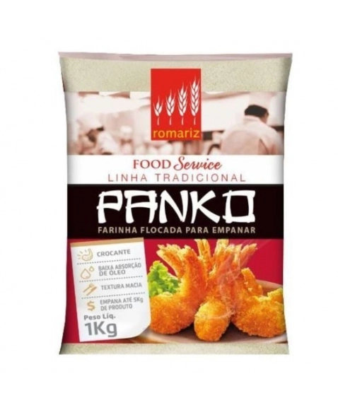 FARINHA PANKO ROMARIZ FD10X PACOTES 1KG