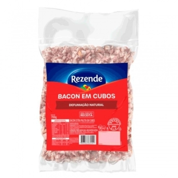 Bacon Cubetado Rezende Cx12X700Gr