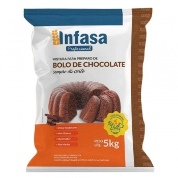 MISTURA PARA BOLO SABOR CHOCOLATE INFASA PCT5KG