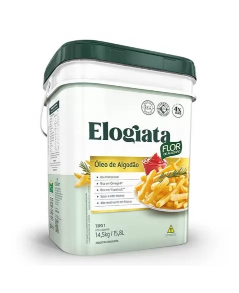 OLEO DE ALGODAO ELOGIATA BALDE 14,5KG/15,8L