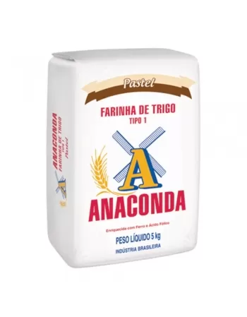 Farinha De Trigo P/Pastel Anaconda Fd5X5Kg