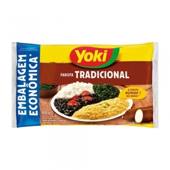FAROFA TEMPERADA YOKI FD14X800G