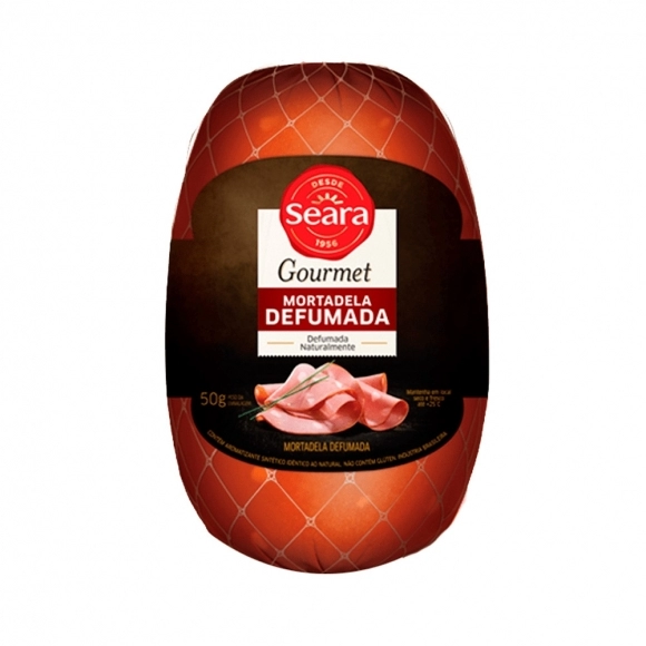 MORTADELA DEFUMADA GOURMET SEARA CX2X PÇ +/- 5KG